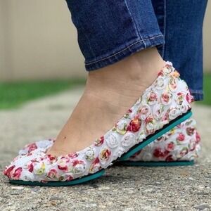 Tieks by Gavrieli Ballet Flats Women's Size 9 Floral Bloom Rosette Ballet Flats